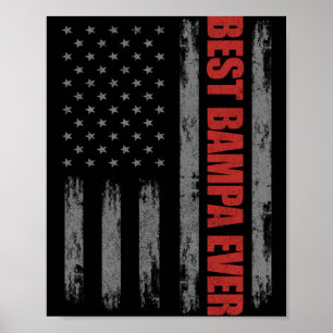 Herren Veterans Day Amerikanische Flagge Bampa Shi Poster