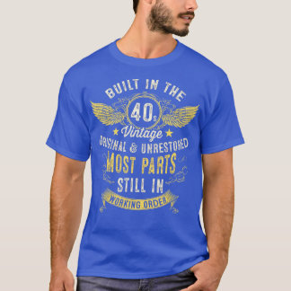 Herren Vintage 1940s In den 40er Jahren Gebaut Lus T-Shirt
