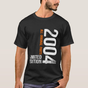 Herren Vintage 2004 22. Geburtstagsgeschenke Männe T-Shirt