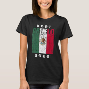 Herren Vintage Abuelo Mexiko Flagge Großvater Mexi T-Shirt