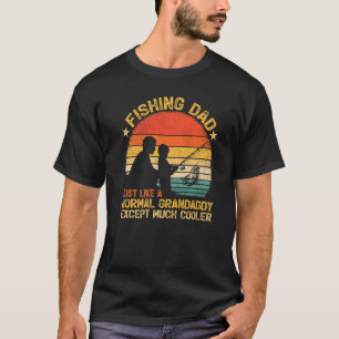 Herren Vintage-Angeln Papa Genau Wie Ein Normaler  T-Shirt