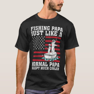 Herren Vintage-Angeln Papa Genau wie ein normaler T-Shirt