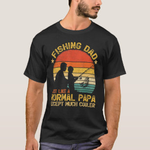 Herren Vintage-Angeln Papa Genau wie ein normaler T-Shirt