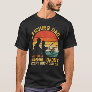 Herren Vintage-Angeln Vater Genau wie ein normaler T-Shirt