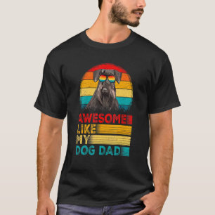 Herren Vintage Awesome wie mein Schnauzer-Vater Va T-Shirt