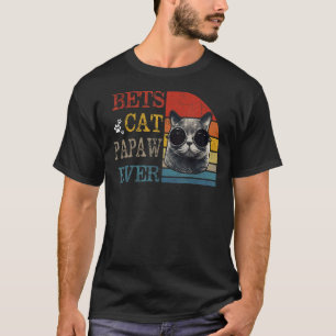 Herren Vintage Best Cat Papaw Ever Cat Papaw T-Shirt