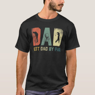 Herren Vintage Best Dad By Par Golf für Männer Vät T-Shirt