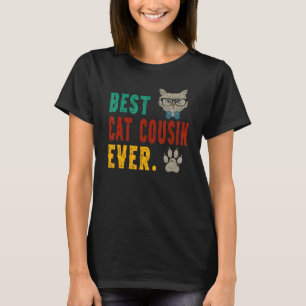 Herren Vintage Beste Katze Cousin Ever Bump Fi Vat T-Shirt