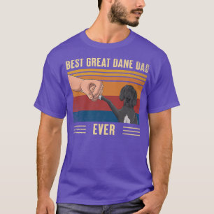 Herren Vintage Bester Great Dane Dad Ever Fist Bum T-Shirt