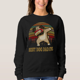 Herren Vintage Bester Hund Papa Aller Hundepapa Va Sweatshirt