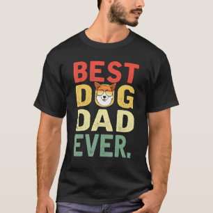Herren Vintage Bester Hund Papa Ever Corgi Hund T-Shirt