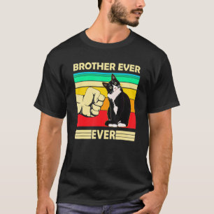 Herren Vintage Bester Katze Bruder jemals Stoß Fit T-Shirt