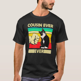 Herren Vintage Bester Katze Cousin Ever Bump Fit T-Shirt