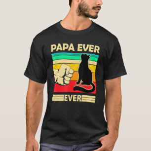 Herren Vintage Bester Katze Papa Ever Bump Fit Ka T-Shirt
