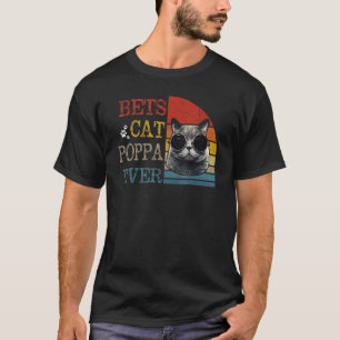 Herren Vintage Bester Katze Papa jemals Katze Pa T-Shirt
