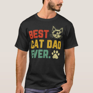 Herren Vintage Bester Katzenvater Aller Katzenpapa T-Shirt