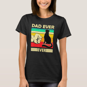Herren Vintage Bester Katzenvater überhaupt Bump F T-Shirt