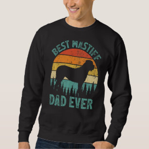Herren Vintage Bester Mastiff Dad Ever Vatertag Sweatshirt