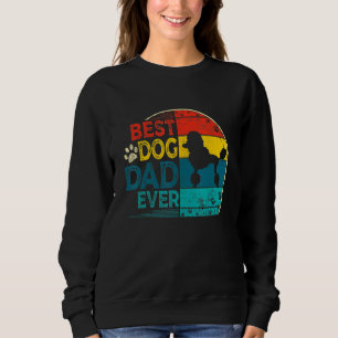 Herren Vintage Bester Pudel Hund Dad Ever Vatertag Sweatshirt