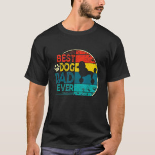 Herren Vintage Bester Pudel-Hund-Vater Aller Zeite T-Shirt