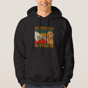Herren Vintage Bester Pudel-Vater Aller Zeiten Hun Hoodie