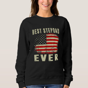 Herren Vintage Bester Stiefvater jemals Amerikanis Sweatshirt