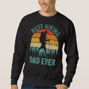 Herren Vintage Bester Wandernder Vater Aller Zeite Sweatshirt