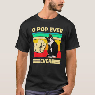 Herren Vintage Bestes Katze G Pop Ever Bump Fit K T-Shirt