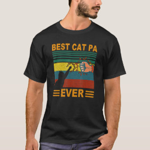 Herren Vintage Bestes Katzen Papa Aller Zeiten  Ka T-Shirt