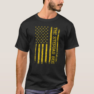 Herren Vintage-Biene Amerikanische Flagge The Stie T-Shirt