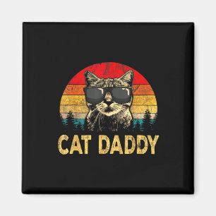 Herren Vintage Cat Daddy Lustiges Katzenliebhaber- Magnet