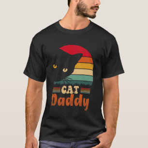 Herren Vintage Cat Daddy Lustiges Katzenliebhaber- T-Shirt