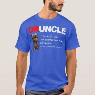 Herren Vintage Druncle Bear Funkle Bier Lustiges T T-Shirt