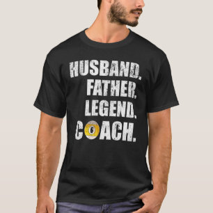 Herren Vintage Ehemann Vater Legende Billard Train T-Shirt