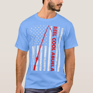 Herren Vintage Flagge Amerikanisch Reel Cool Oma V T-Shirt