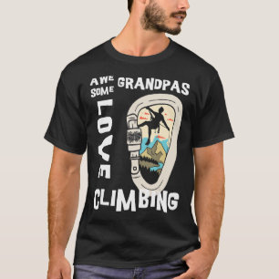 Herren Vintage-Kletterkarabiner Awesome Grandpas L T-Shirt