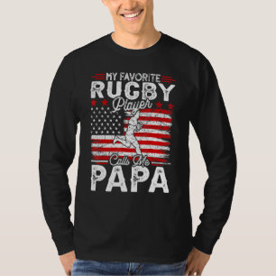 Herren Vintage Mein Lieblings-Rugbyspieler nennt m T-Shirt