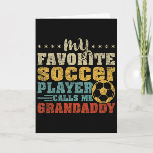 Herren Vintage Mein Lieblingsfußballspieler Großva Karte