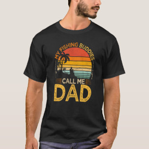 Herren Vintage Meine Angelfreunde nennen Papa Ange T-Shirt