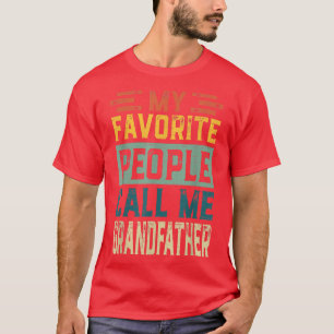 Herren Vintage Meine Lieblingsmenschen nennen mich T-Shirt