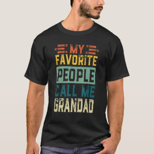 Herren Vintage Meine Lieblingsmenschen Nennen Mich T-Shirt