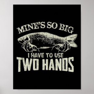 Herren Vintage Minen So groß, dass ich zwei Hände Poster