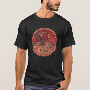 Herren Vintage Old Dwarf Bier Retro Liebhaber T-Shirt