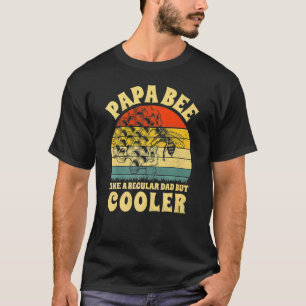 Herren Vintage Papa Biene Wie ein normaler Vater B T-Shirt