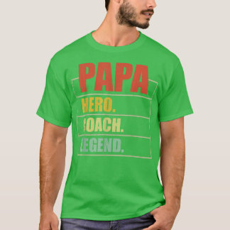 Herren Vintage Papa Held Coach Legende Papa Vatert T-Shirt