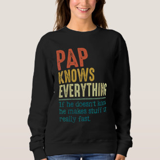 Herren Vintage Papa Weiß Alles Für Vatertag Sweatshirt