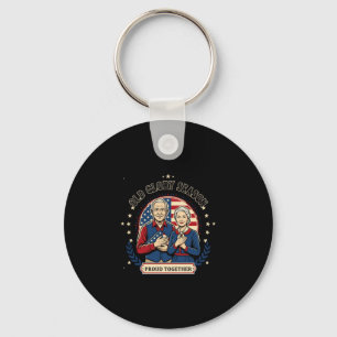 Herren Vintage patriotisch stolz zusammen Design Schlüsselanhänger