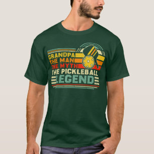 Herren Vintage Pickleball Opa Der Mann Der Mythos T-Shirt