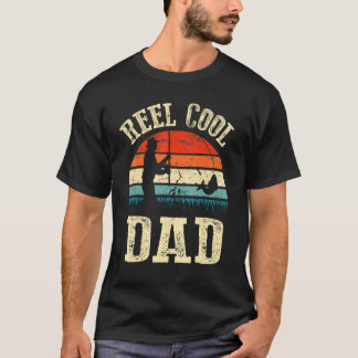 Herren Vintage Reel Cool VATER Fisch Angeln Vatert T-Shirt