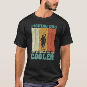 Herren Vintage Retro Angeln Vater wie ein normaler T-Shirt